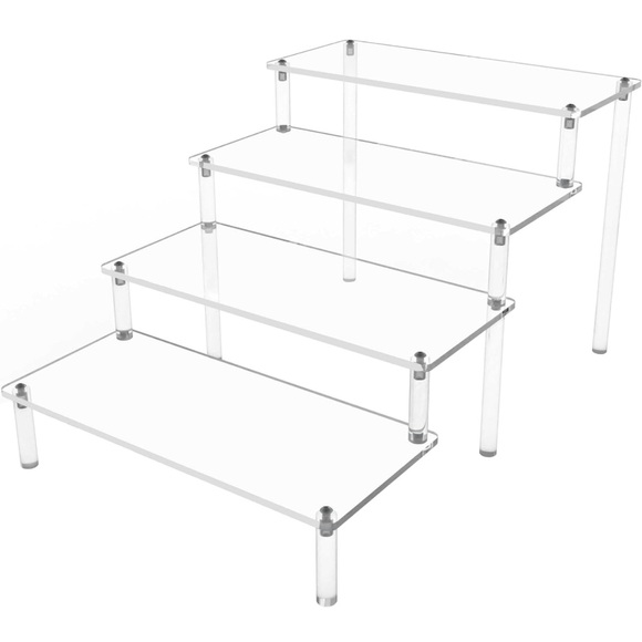 Acrylic Risers for Display 1 Pack 4 Tier - Picture 2 of 4